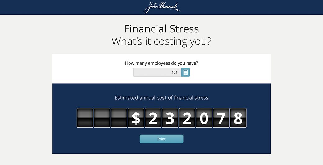 Financial stress calculator