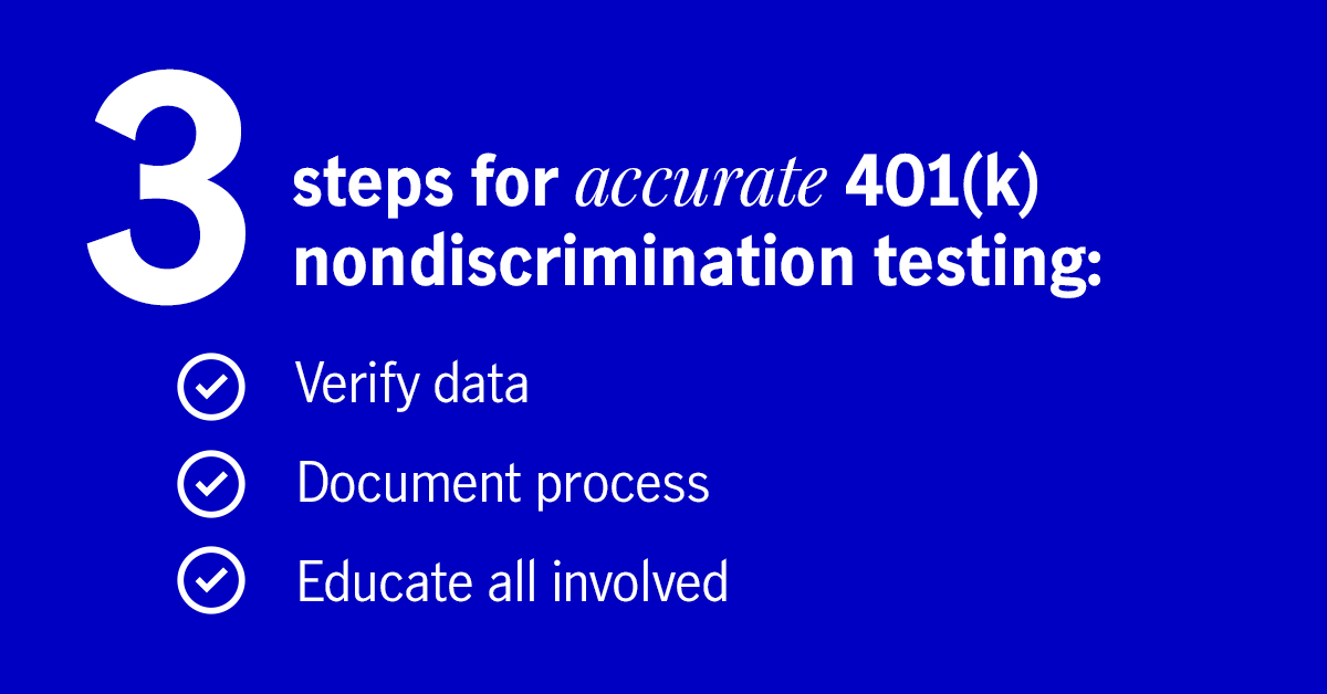 401(k) nondiscrimination testing errors John Hancock Retirement